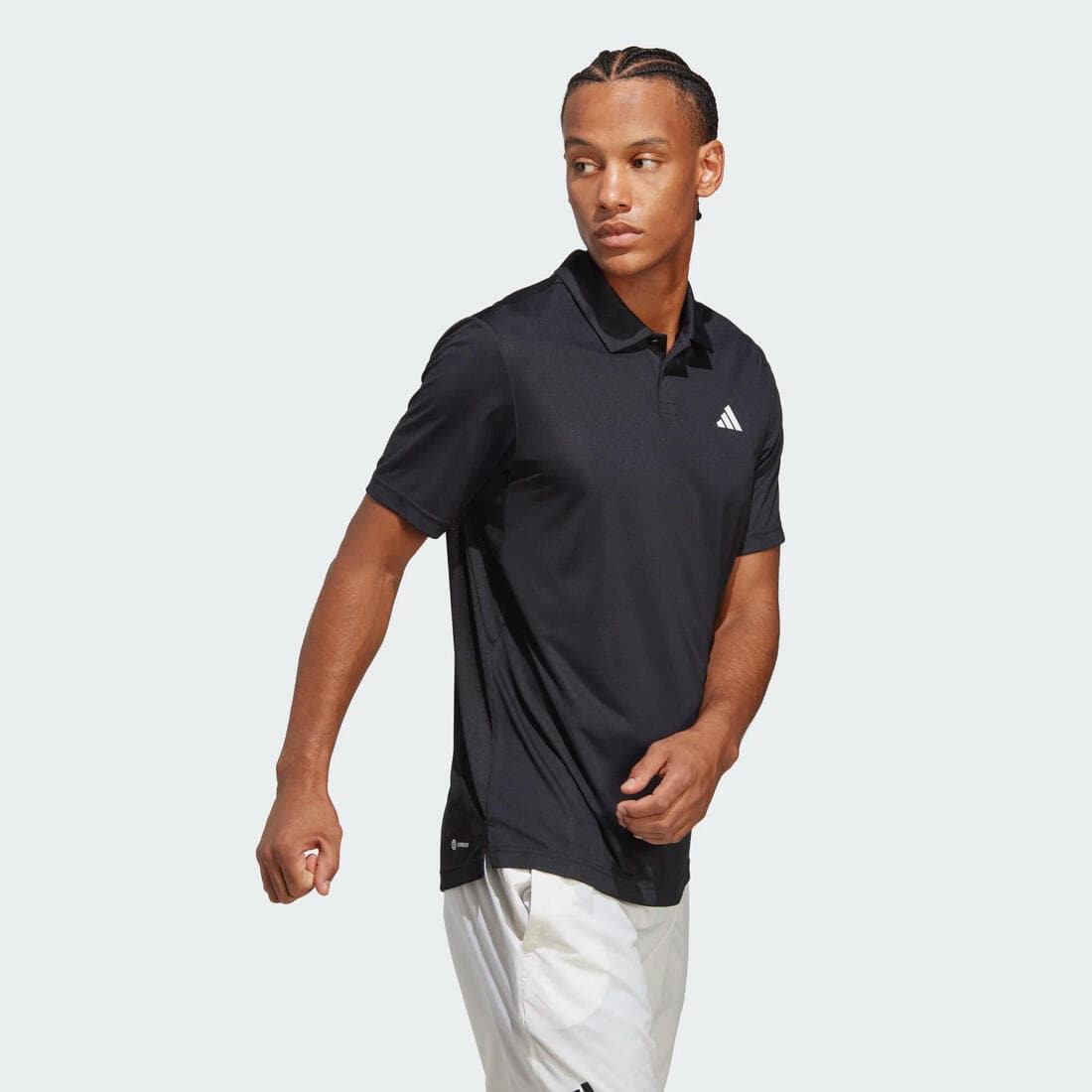 POLO TENNIS MANCHES COURTES HOMME - ADIDAS POLO CLUB NOIR