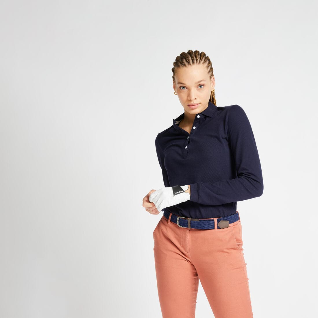 Polo golf manches longues Femme - MW500