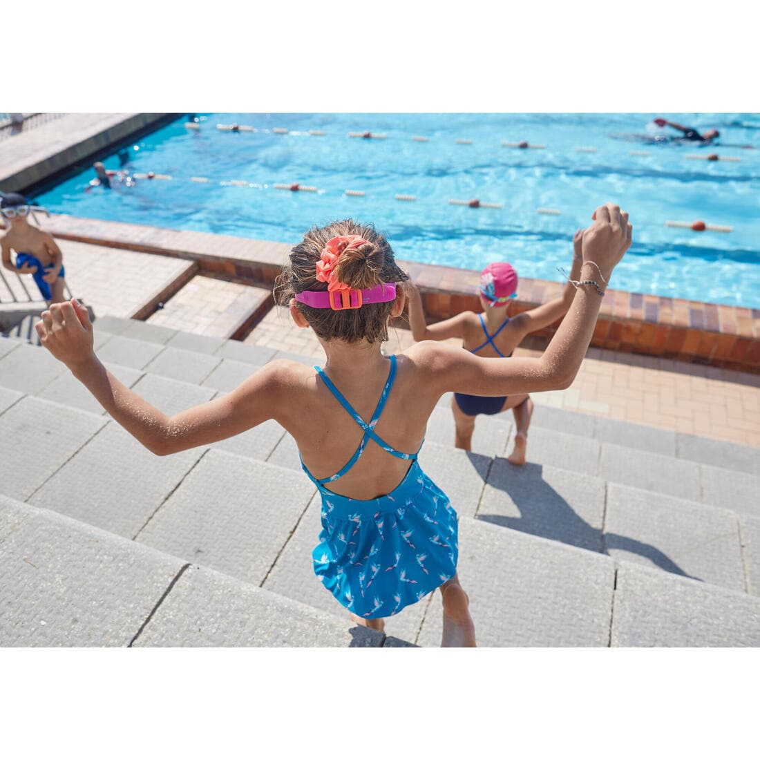 Chouchou de natation cheveux fille