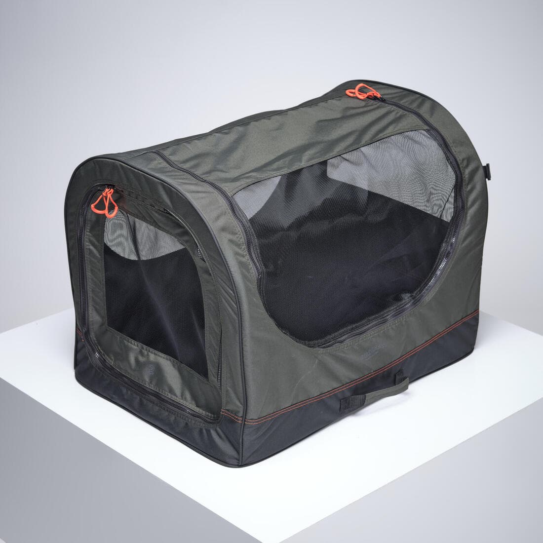 Caisse de transport pliable pour 1 chien grise