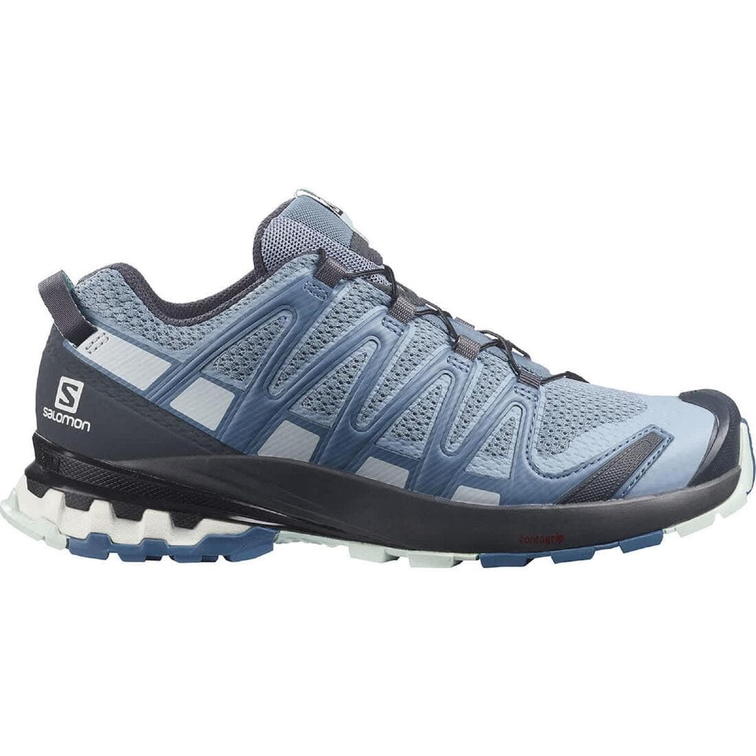 CHAUSSURE DE RANDONNEE MONTAGNE FEMME SALOMON XA PRO 3D V8 ASHLEY BLUE/EBONY/O