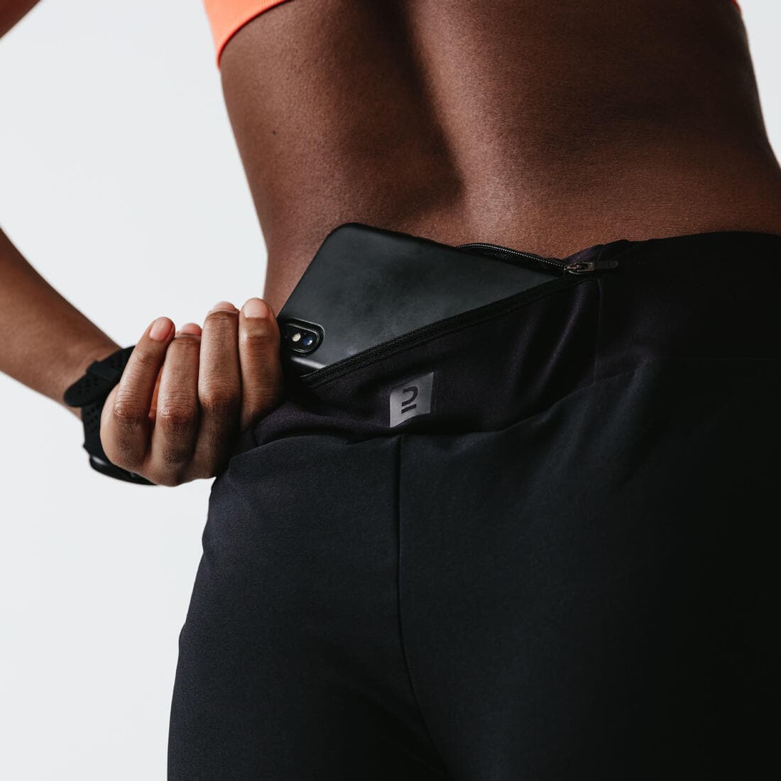 Short running Femme - KIPRUN Run 100 noir