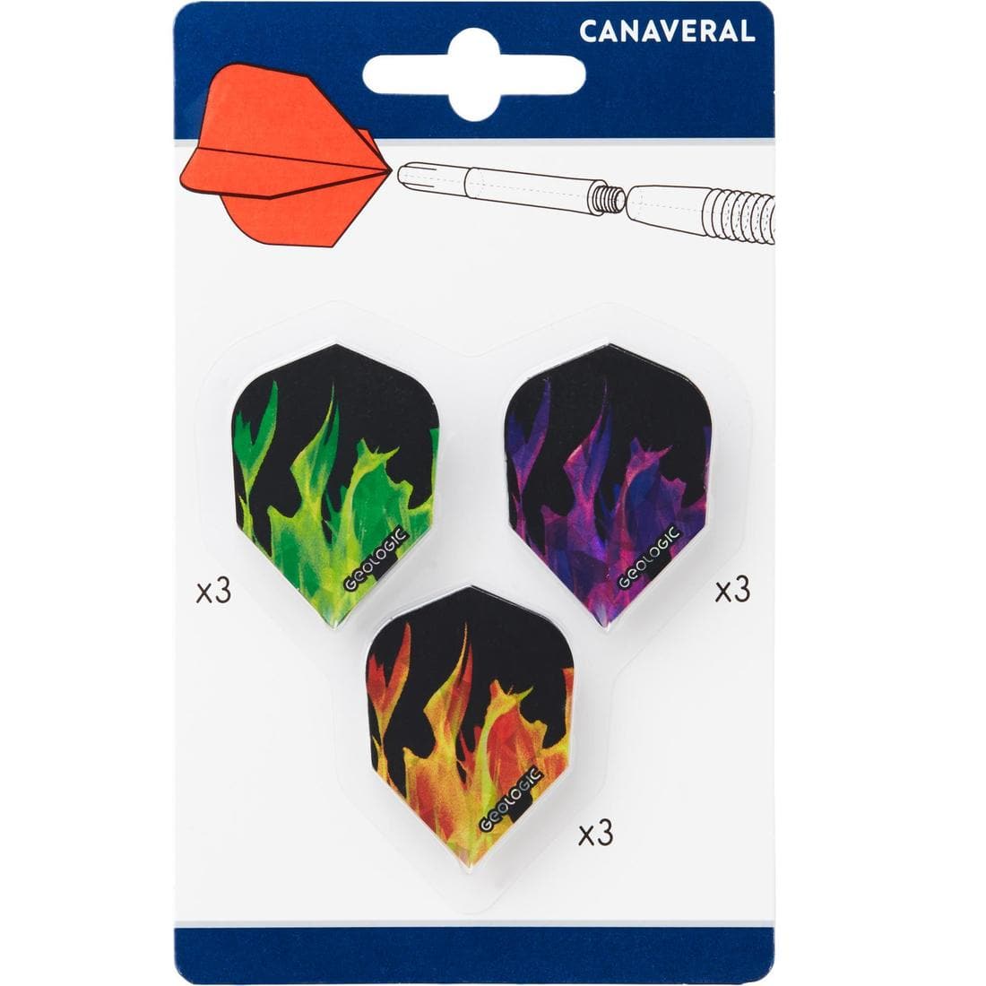 PACK DE 3 LOTS DE 3 PLUMES STANDARD FLAMES