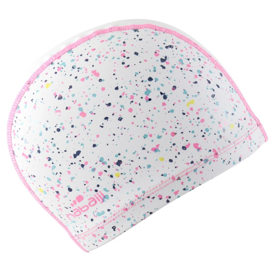 Bonnet de bain en maille enduite - tissu imprimé - taille l - canopa