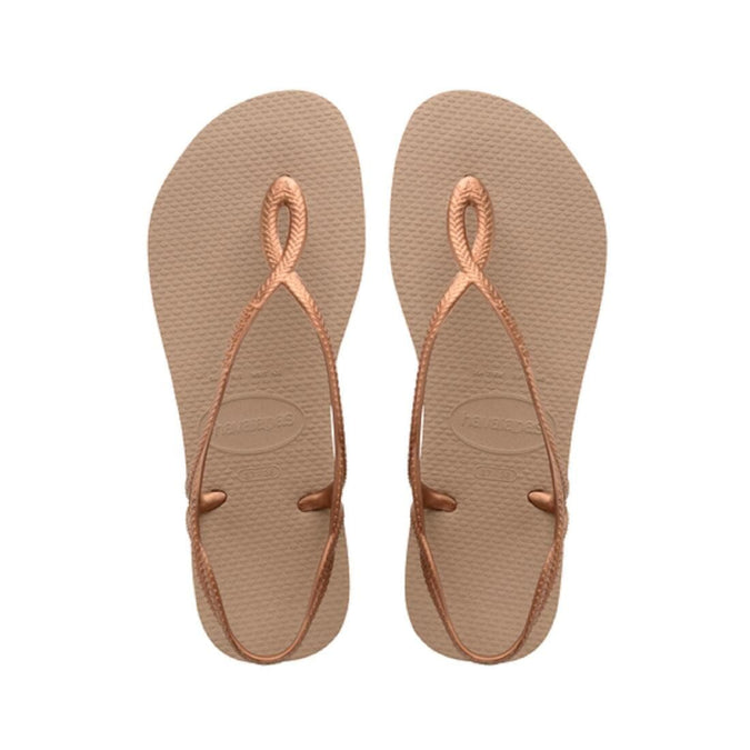 TONGS FEMME HAVAIANAS LUNA ROSE GOLD Decathlon Reunion