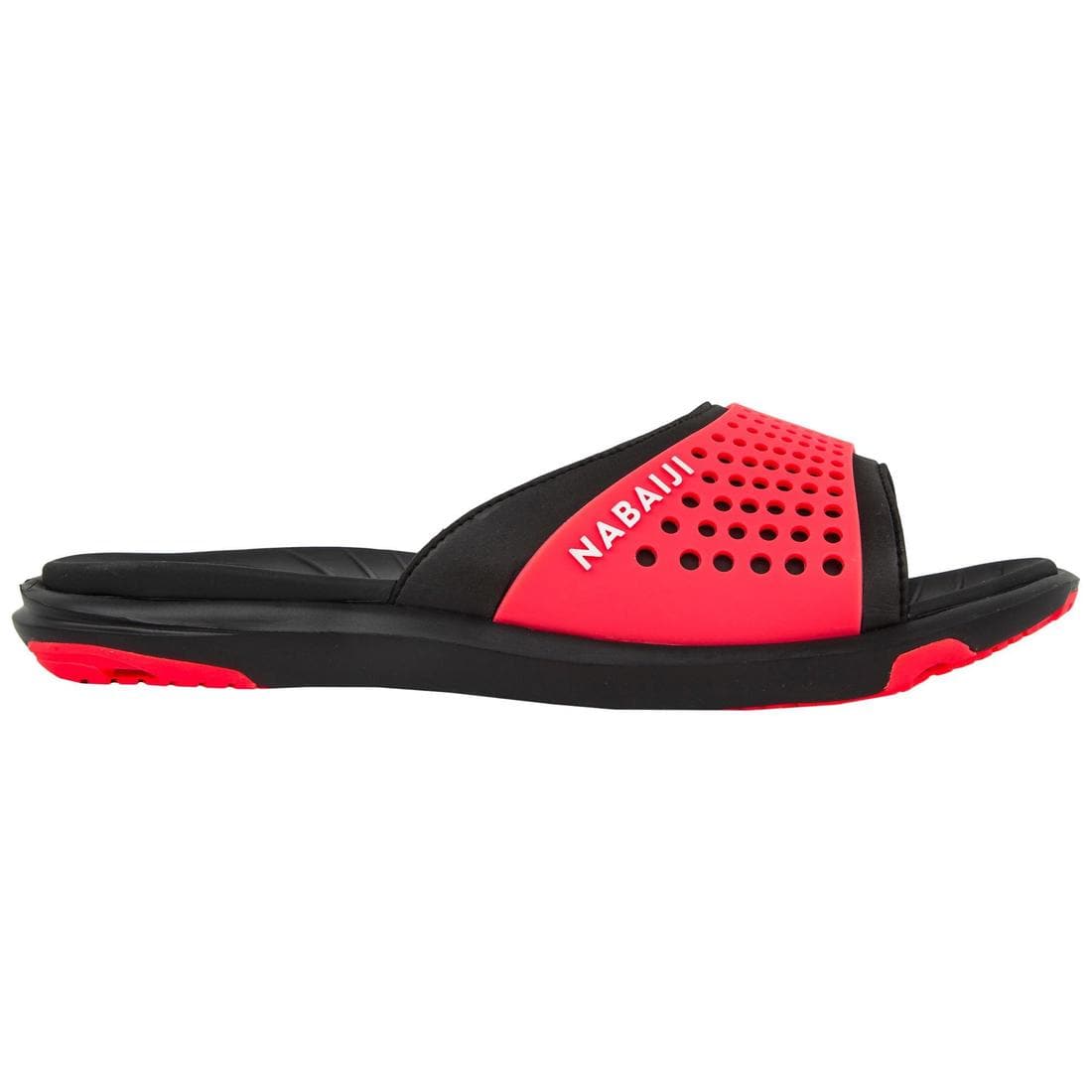 Sandale Claquette Piscine Femme SLAP900 Noir Corail