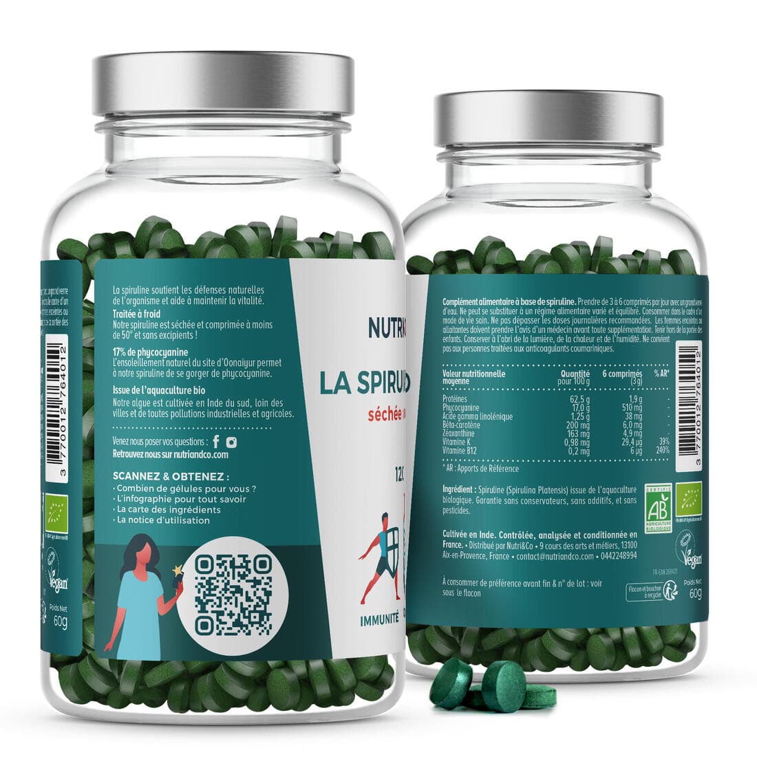 Nutri&Co Spiruline 120 gélules