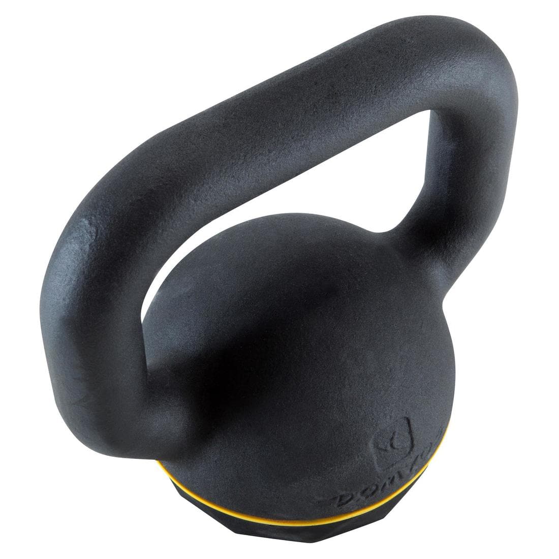 Kettlebell en fonte et base caoutchouc - 12 kg