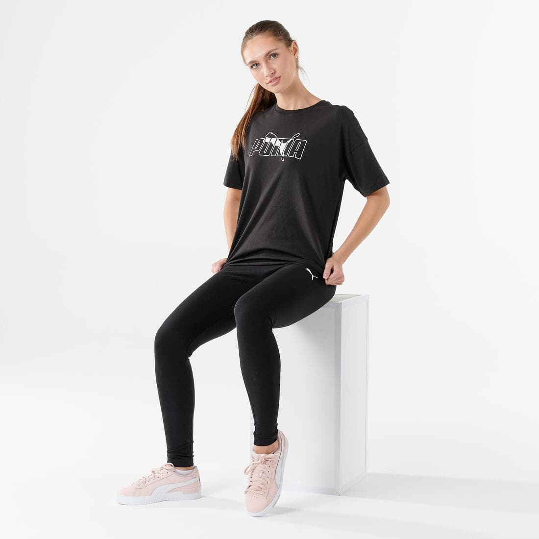 Legging PUMA fitness long coton femme noir