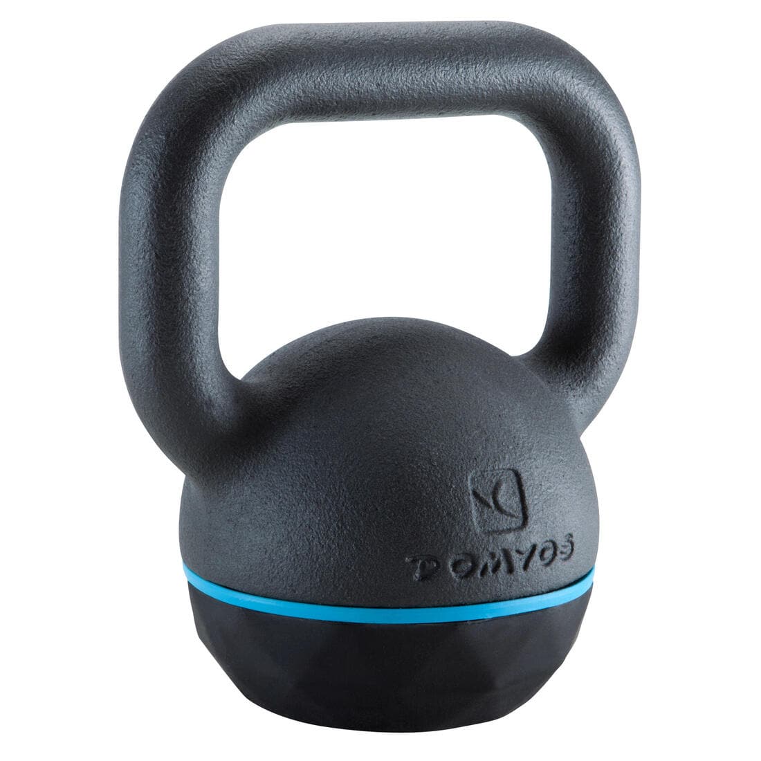 Kettlebell en fonte et base caoutchouc - 8 kg