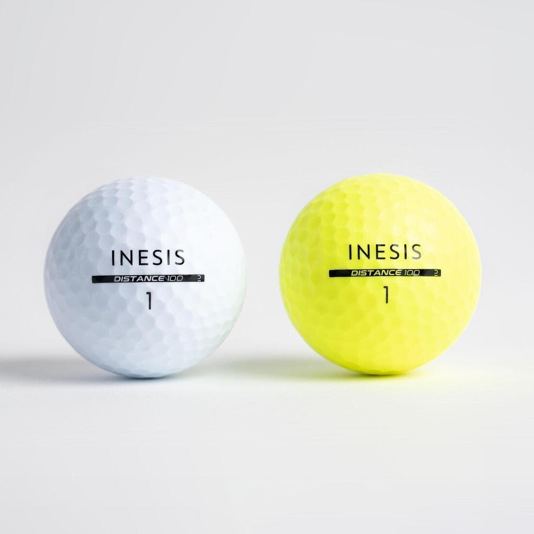 Balles golf x12 - INESIS Distance 100