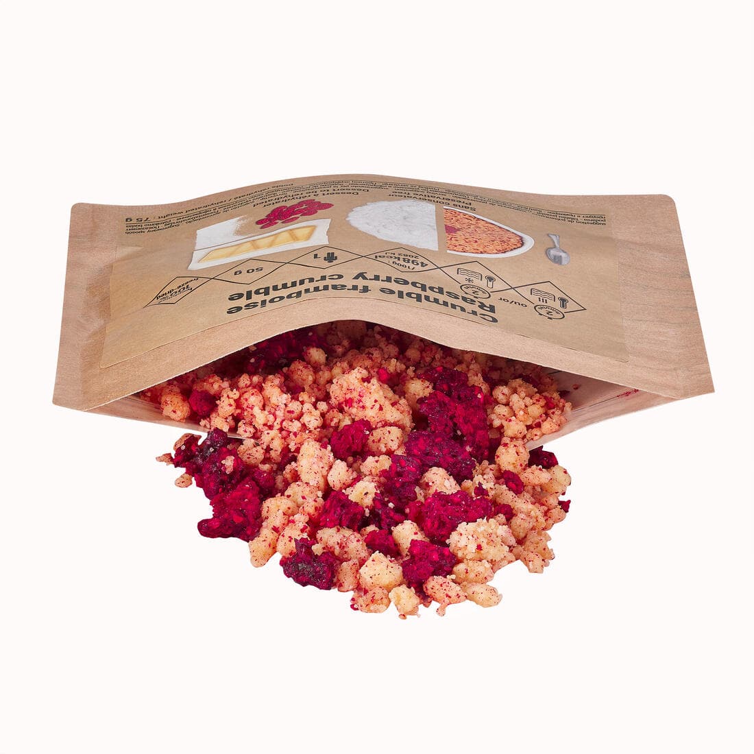 Dessert lyophilisé - Crumble framboise - 50 g