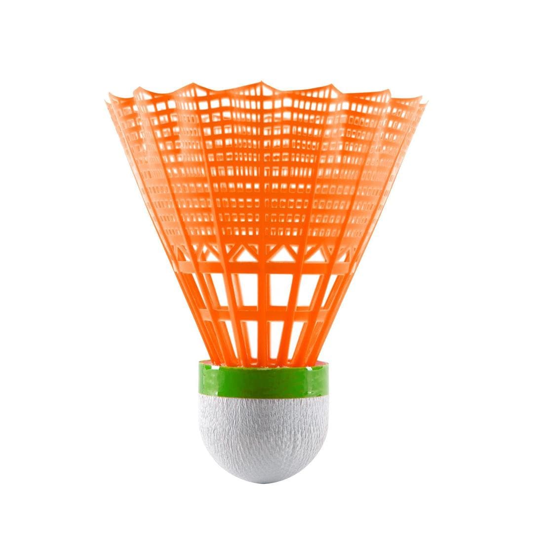 Lot De 3 Volants De Badminton En Plastique PSC 100 Medium - Blanc/Gris/Orange