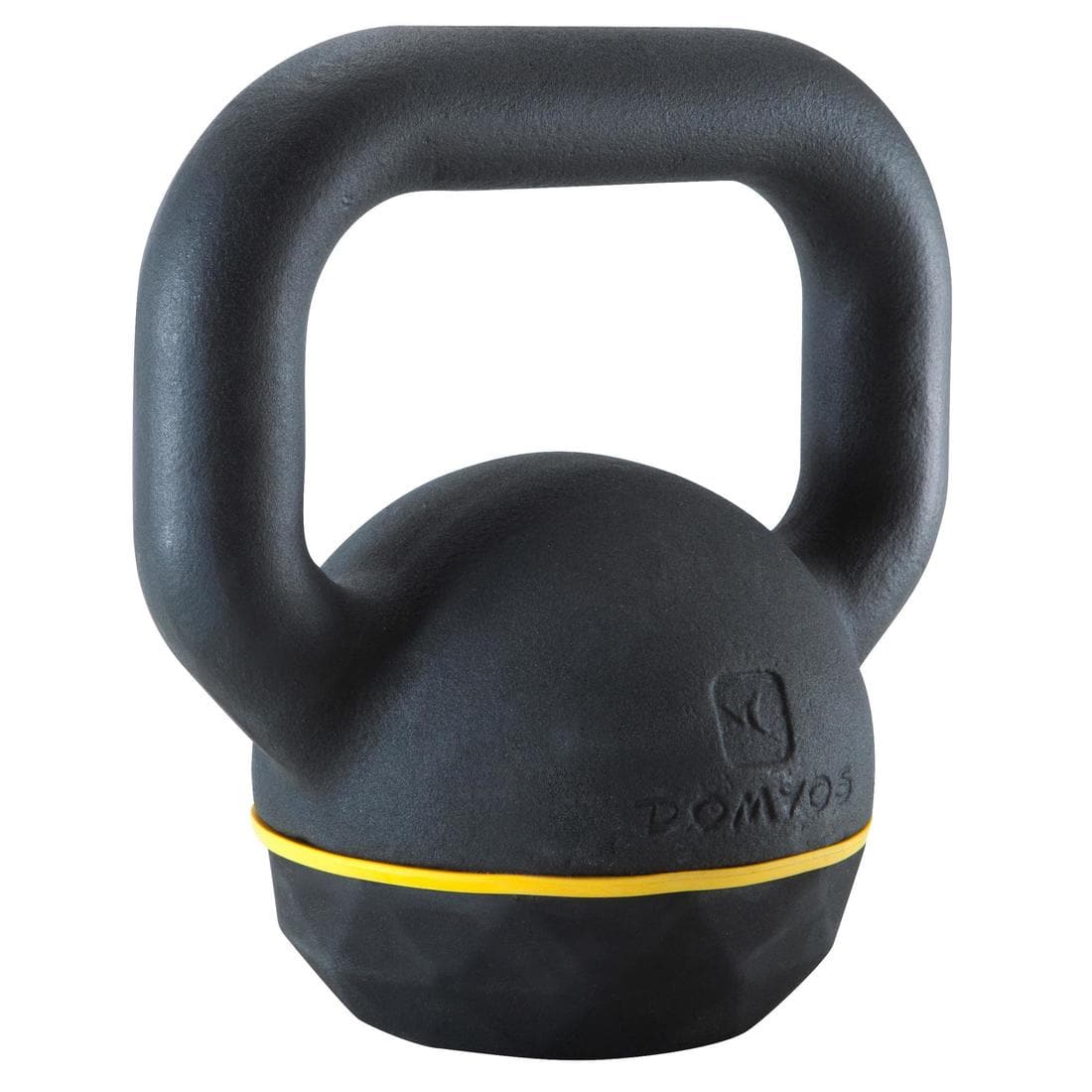 Kettlebell en fonte et base caoutchouc - 12 kg