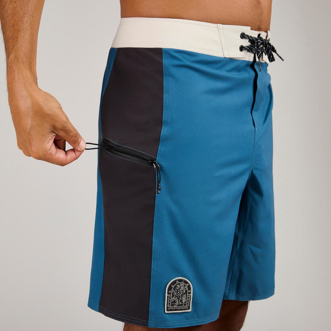 Boardshort surf 500 19" ARCHI RED