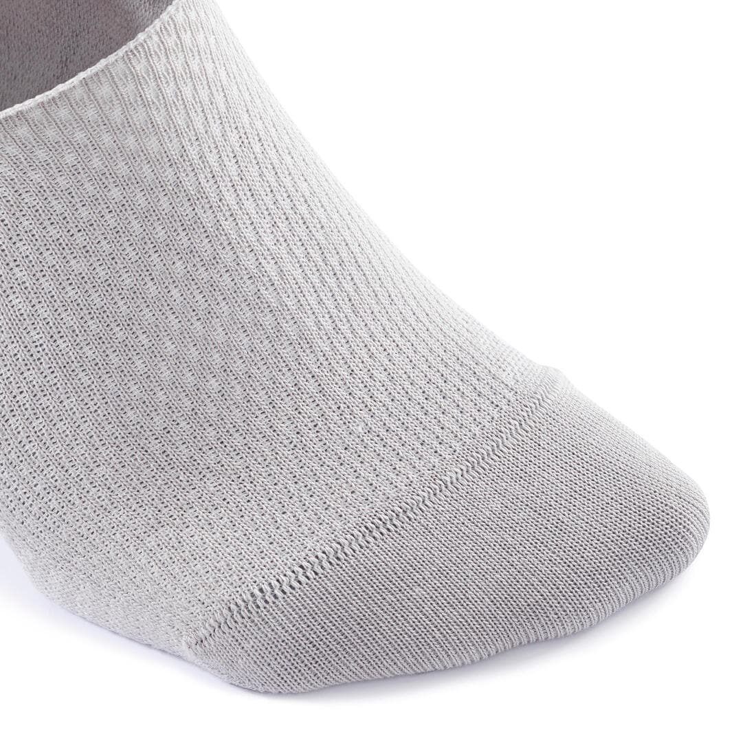 Chaussettes de marche invisibles blanches grises - lot de 2 paires