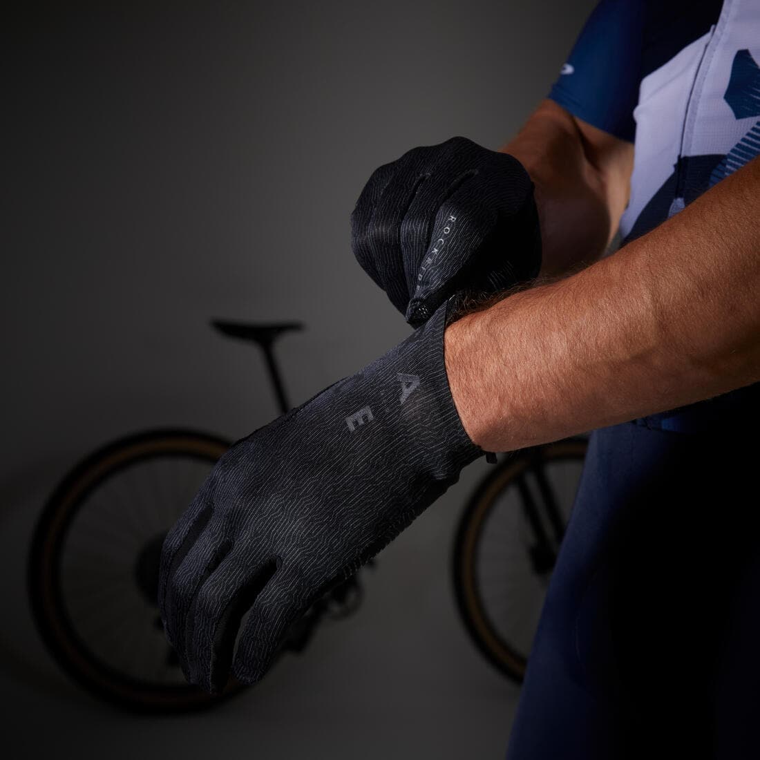 Gants VTT RACE grip noir