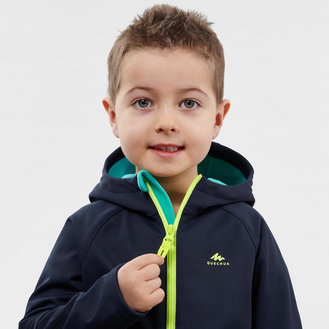 Veste softshell de randonnée - MH550 - enfant 2 - 6 ans