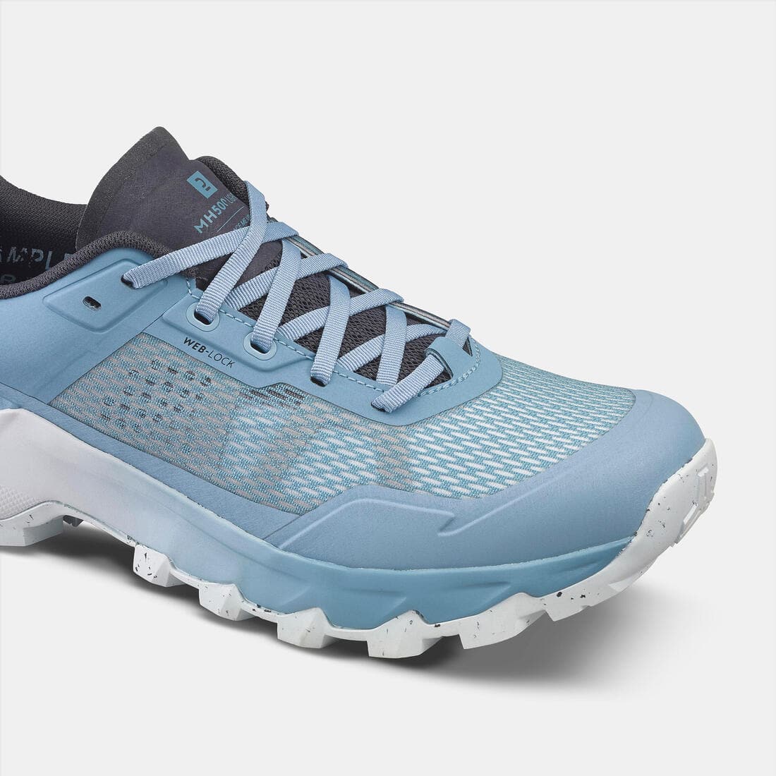 Chaussures de randonnée montagne - MH500 LIGHT bleu - femme