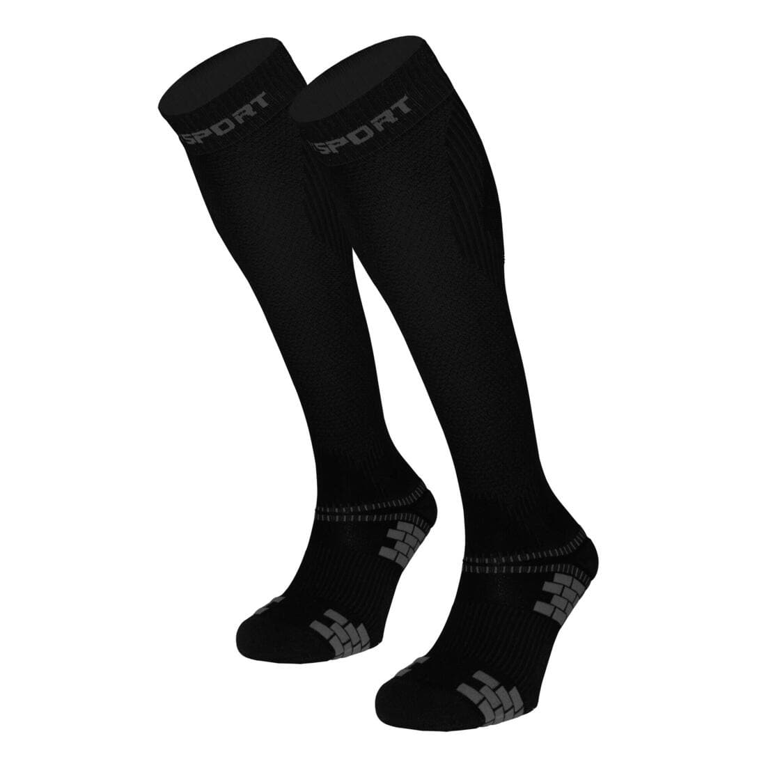 Chaussettes de compression mixte Recovery EVO BV SPORT noires