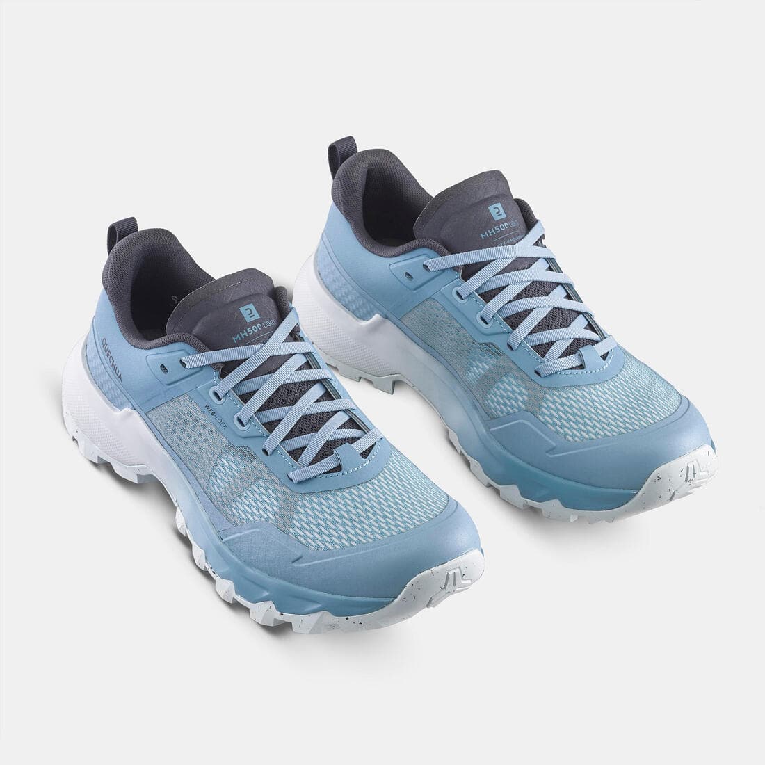 Chaussures de randonnée montagne - MH500 LIGHT bleu - femme