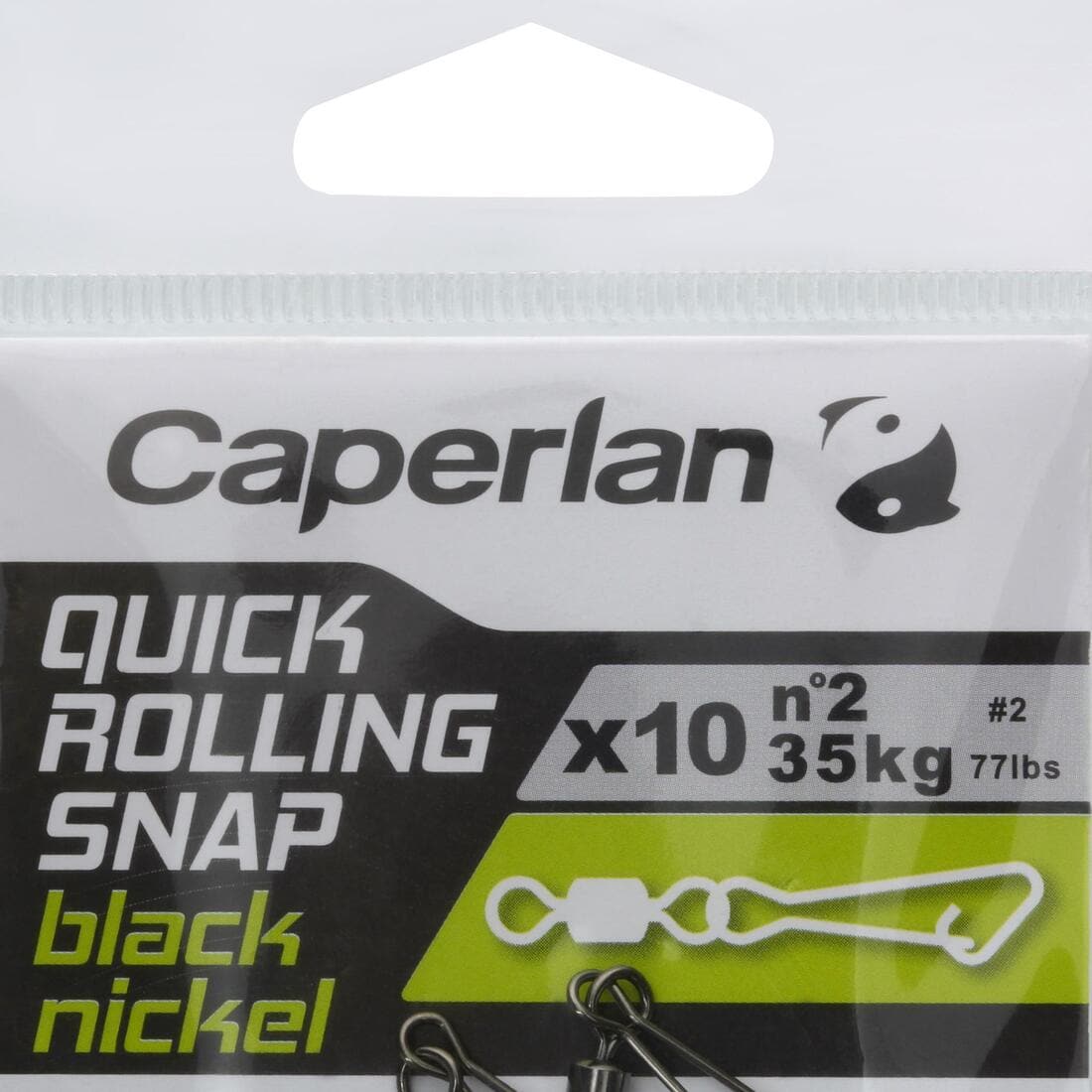 ÉMERILLON AGRAFE PÊCHE QUICK ROLLING SNAP BLACK N