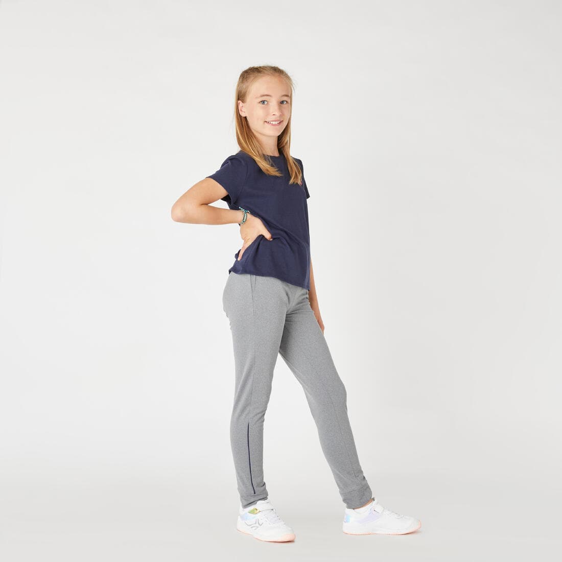 Pantalon fille enfant synthétique respirant - S500 marine