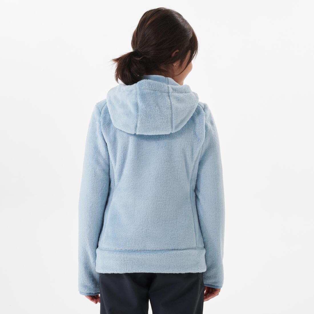 Veste polaire chaude de randonnée - MH500 bleue marine - enfant 7-15 ans