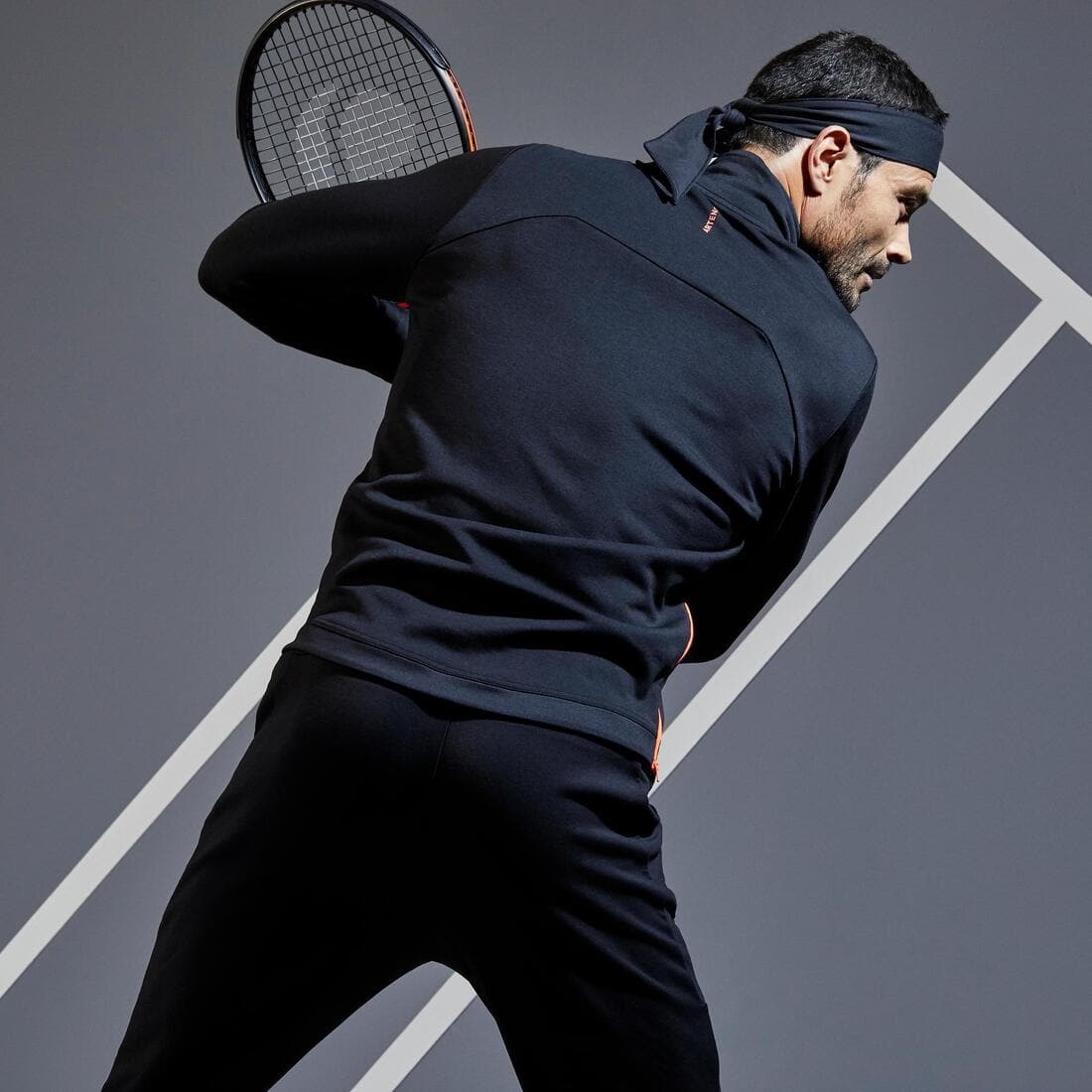 Veste de tennis Homme TJA 900 Noir