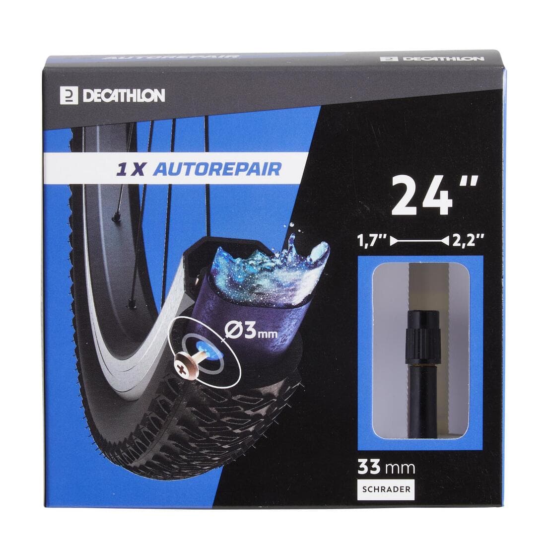 CHAMBRE A AIR 24x1,7/2,2 SCHRADER AUTO REPARANTE