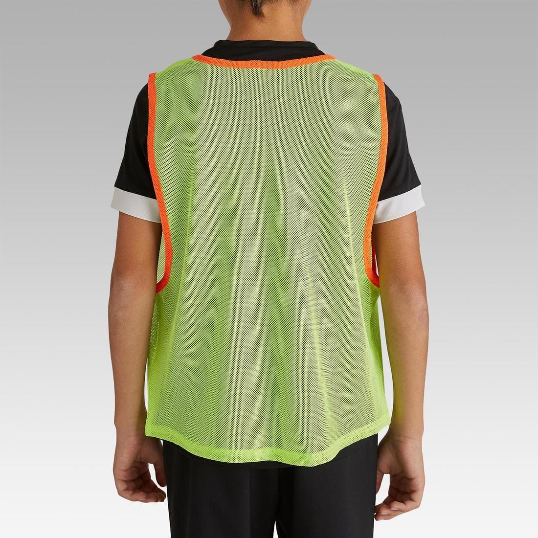 Chasuble sports collectifs enfant jaune fluo