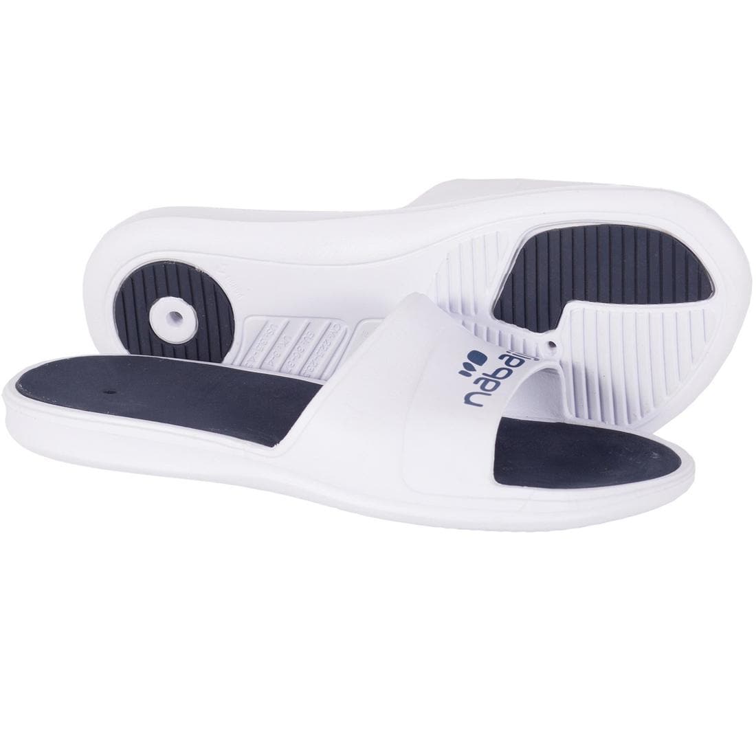 Sandales De Piscine Homme - Slap 500 - Blanc Bleu