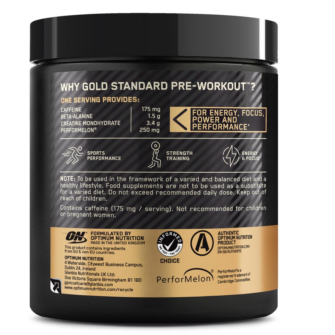 PRE WORKOUT GOLD STANDARD fruit punch 330gr