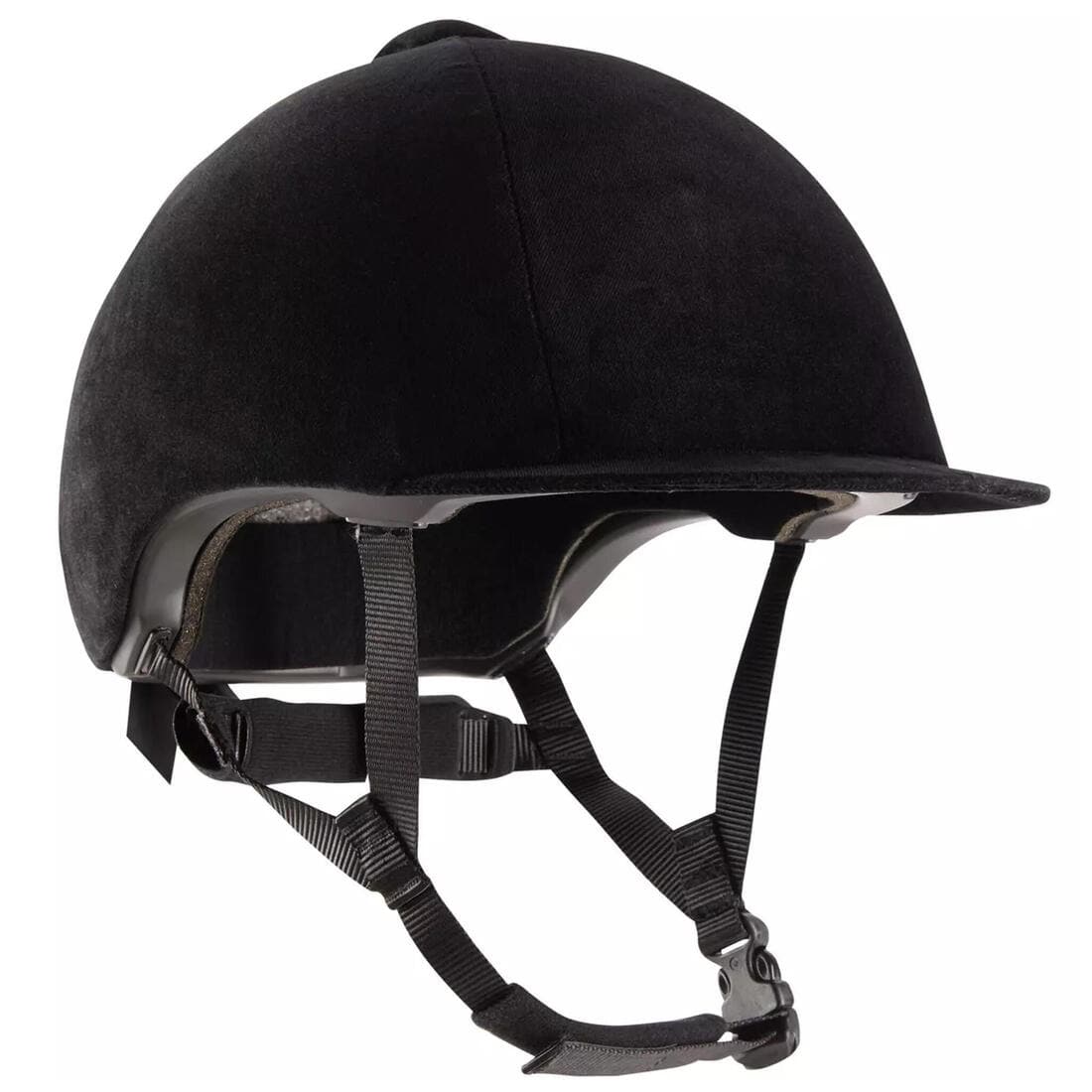 Casque équitation Adulte et Enfant - 140 velours noir