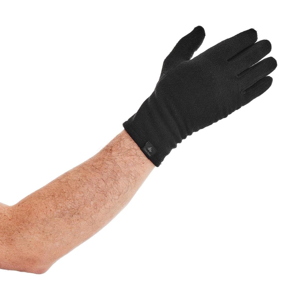 Sous-gants en polyester de trek montagne - TREK 100 noir - adulte