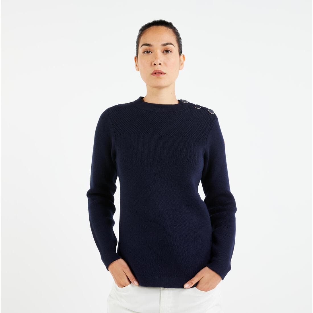 Pull marin Femme bleu marine