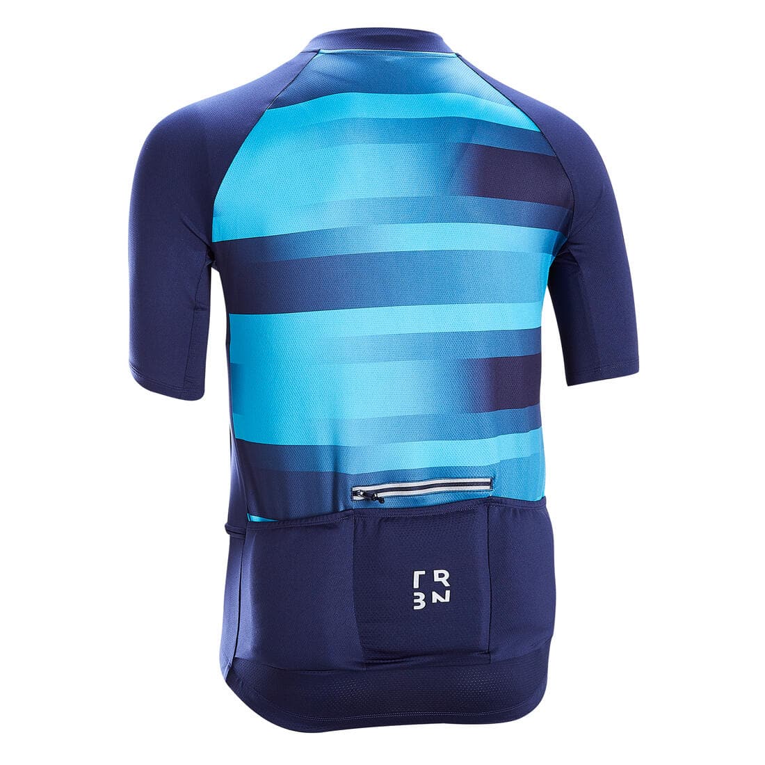 MAILLOT MANCHES COURTES VELO ROUTE TPS CHAUD TRIBAN RC100 VIB NAVY