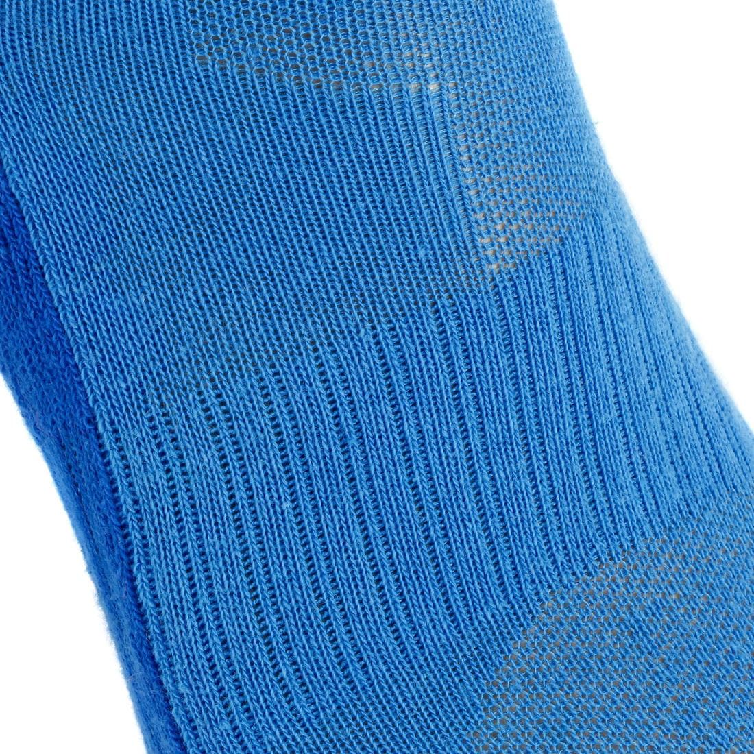 Chaussettes de randonnée enfant MH100 Bleues/Grises en lot de 2 paires