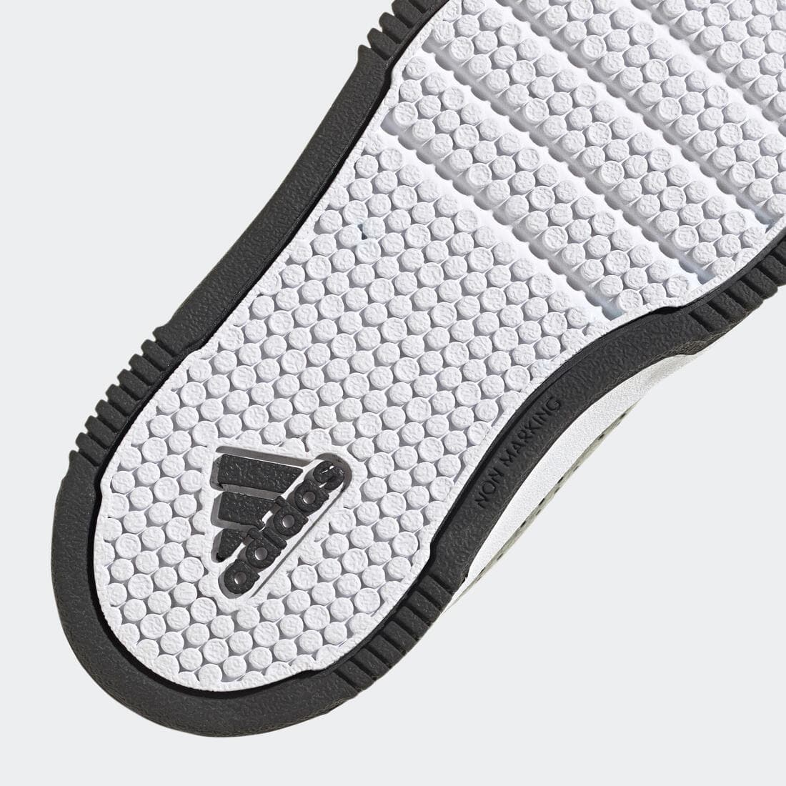 Baskets à scratch bébé - ADIDAS TENSAUR noir/blanc