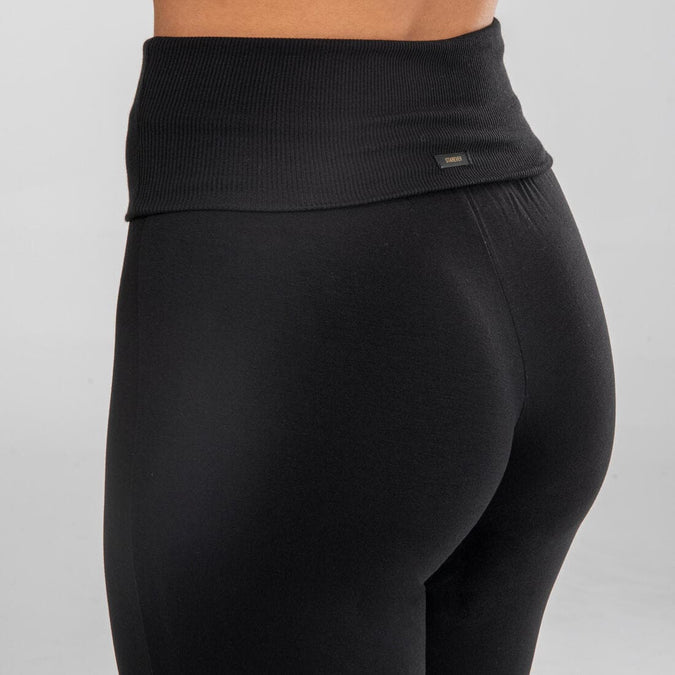 Pantalon danse moderne resserr dans le bas de jambe Femme noir