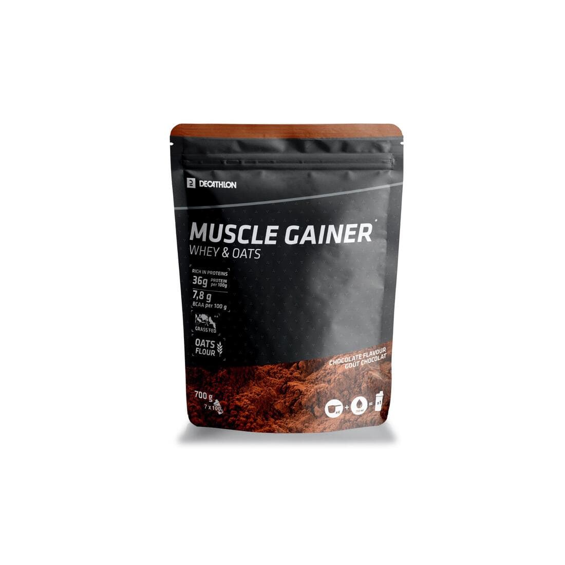 MUSCLE GAINER CHOCOLAT WHEY & AVOINE 700G