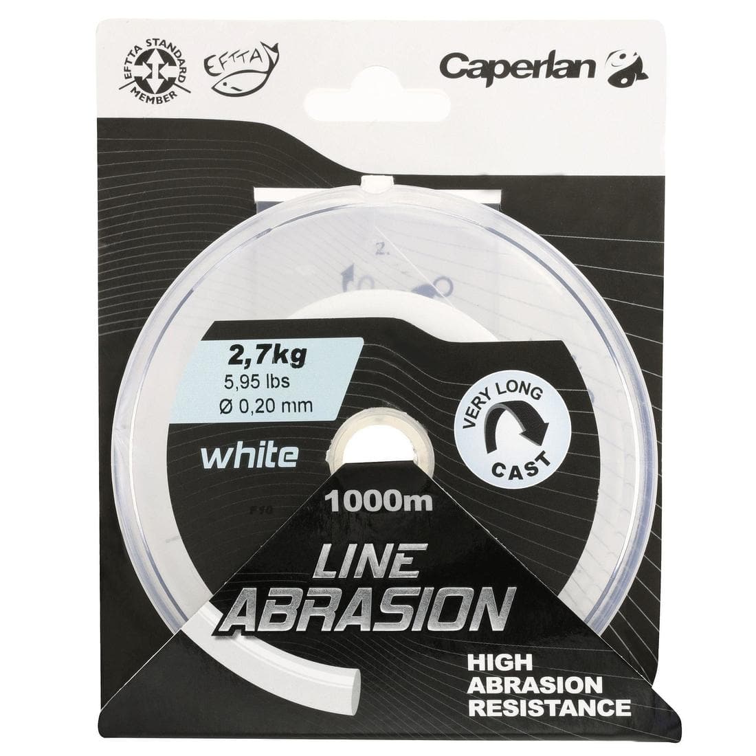 Fil line abrasion white 1000m pêche en mer