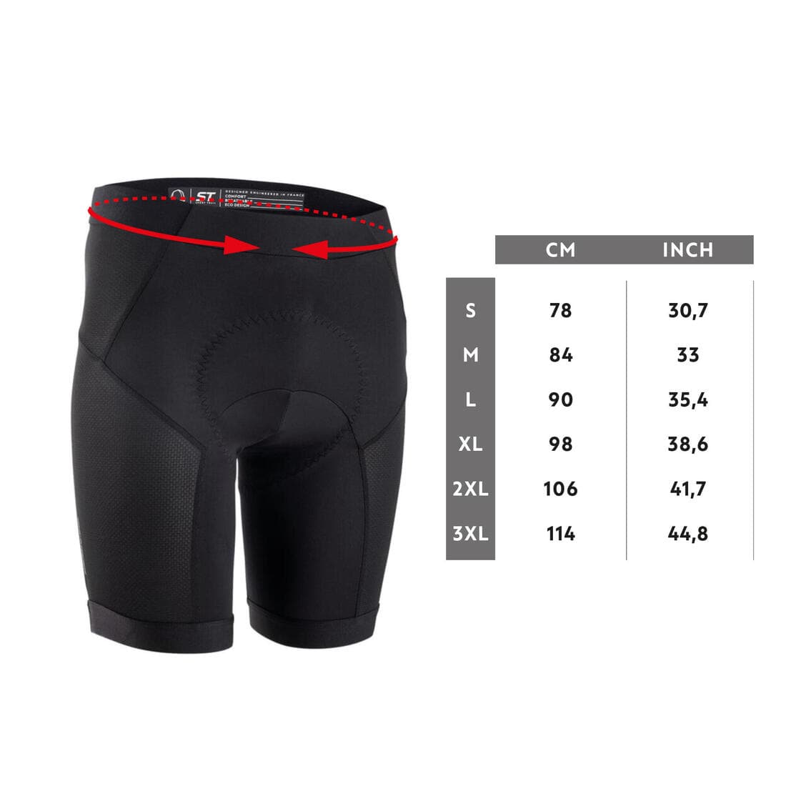 SOUS SHORT VELO VTT EXPL 500 HOMME noir