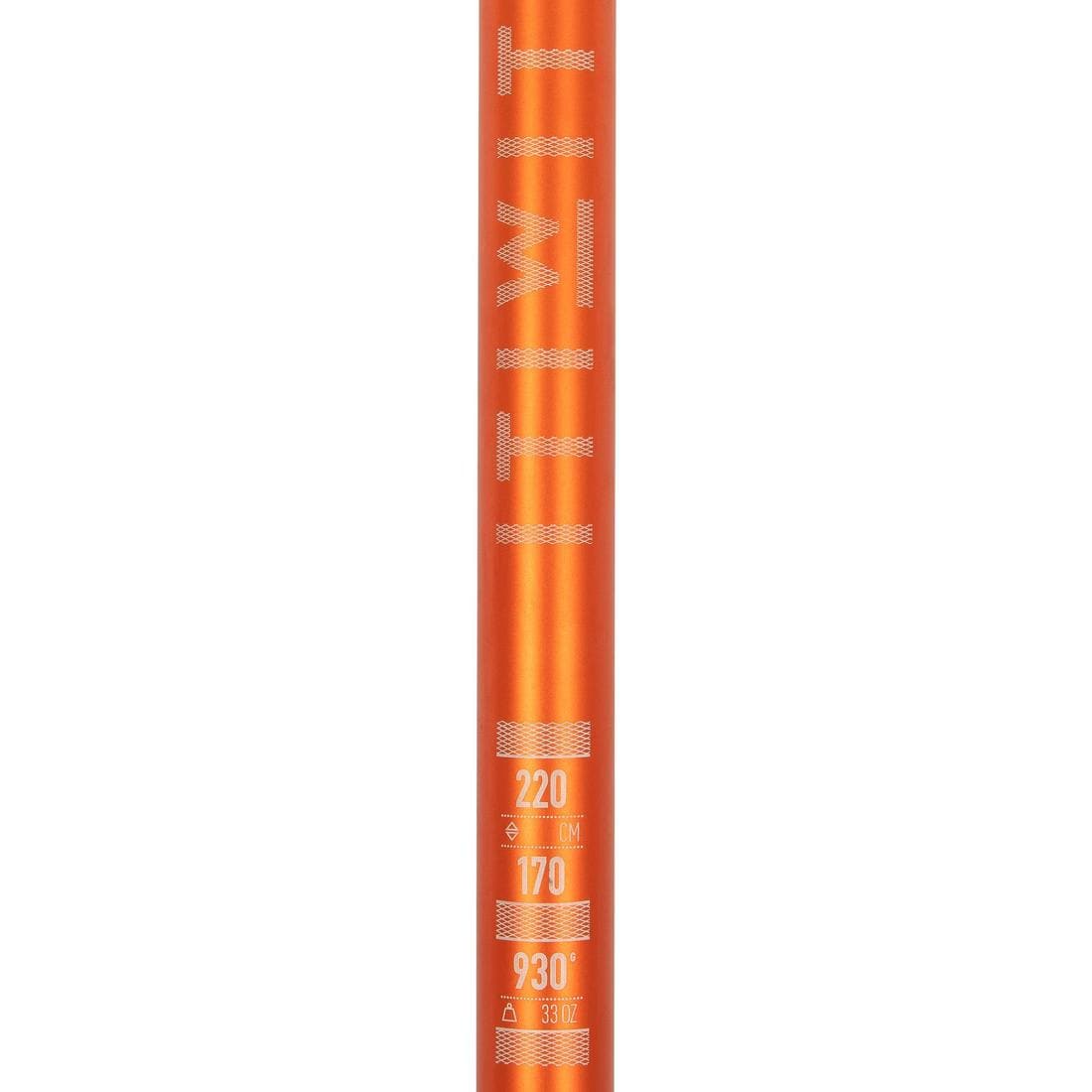 PAGAIE DE STAND UP PADDLE 100 REGLABLE 170-220 CM ORANGE 2 PARTIES