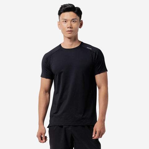 





T-shirt de fitness essentiel respirant col rond homme chiné
