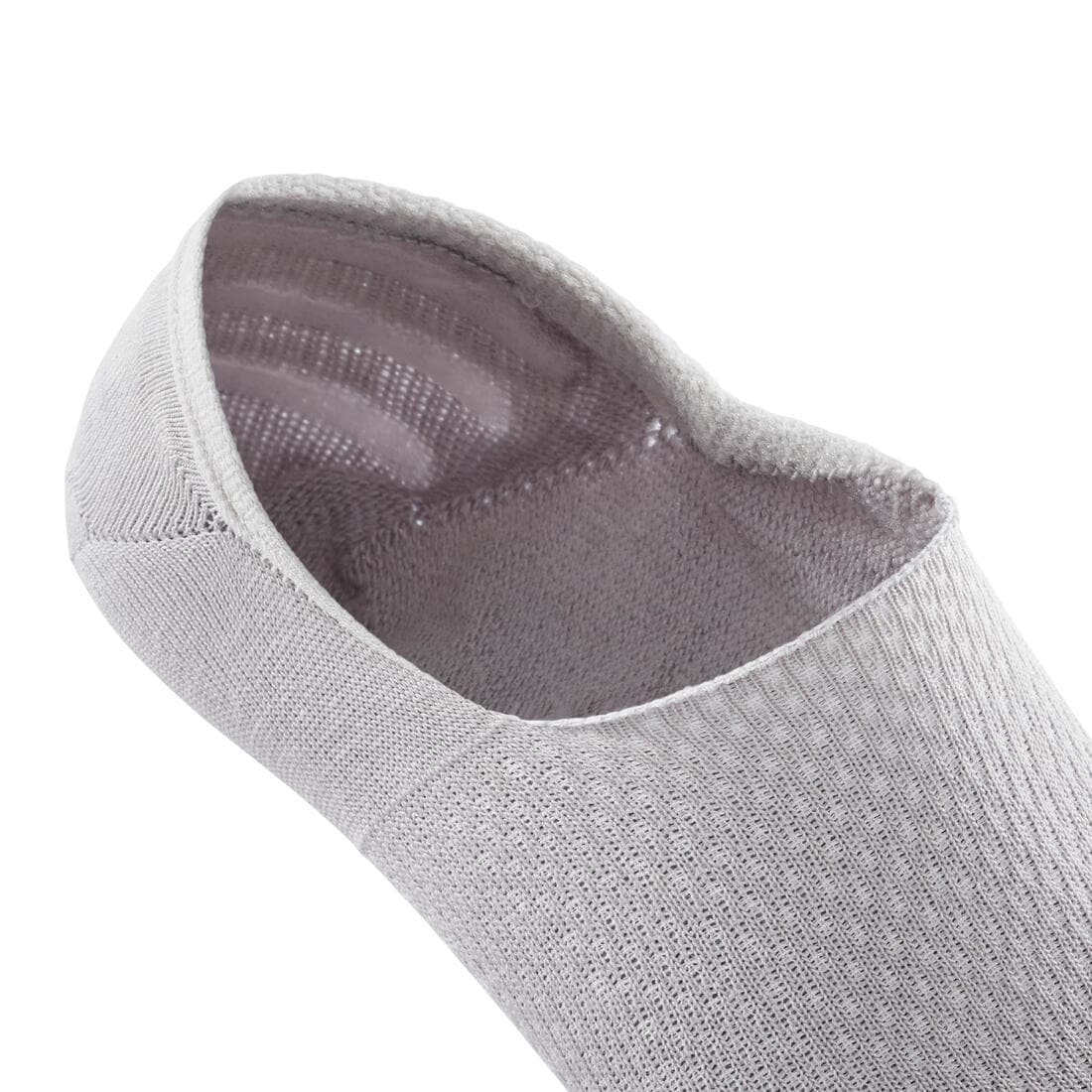 Chaussettes de marche invisibles blanches grises - lot de 2 paires