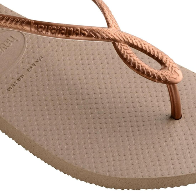 TONGS FEMME HAVAIANAS LUNA ROSE GOLD Decathlon Reunion