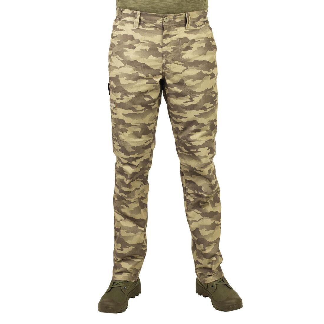 Pantalon léger chasse Homme - 100 camouflage island vert