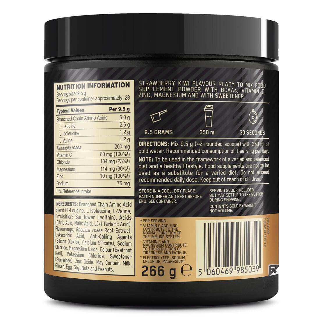 Acides aminés BCAA train & sustain fraise-kiwi 266G