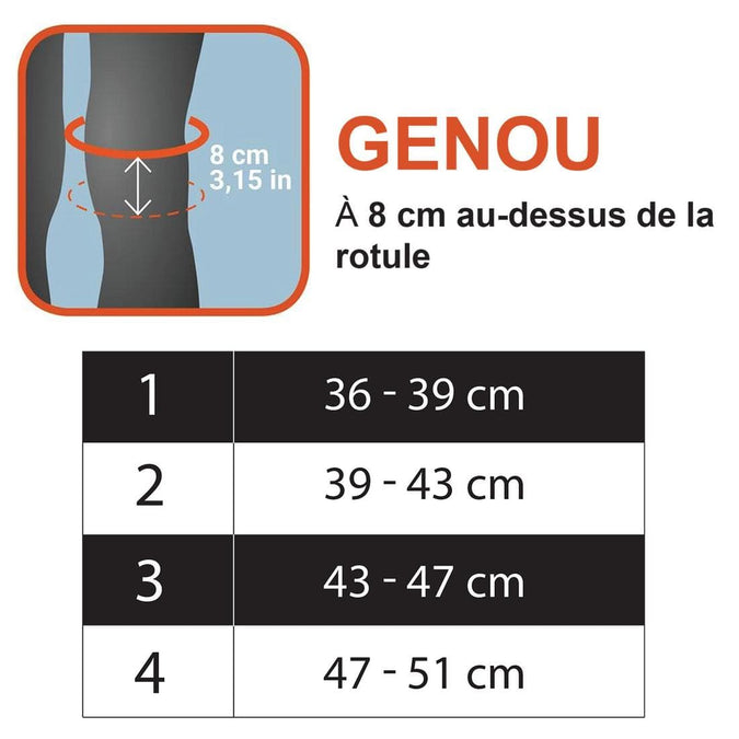 Genouillère de maintien articulaire gauche/droite pour homme/femme